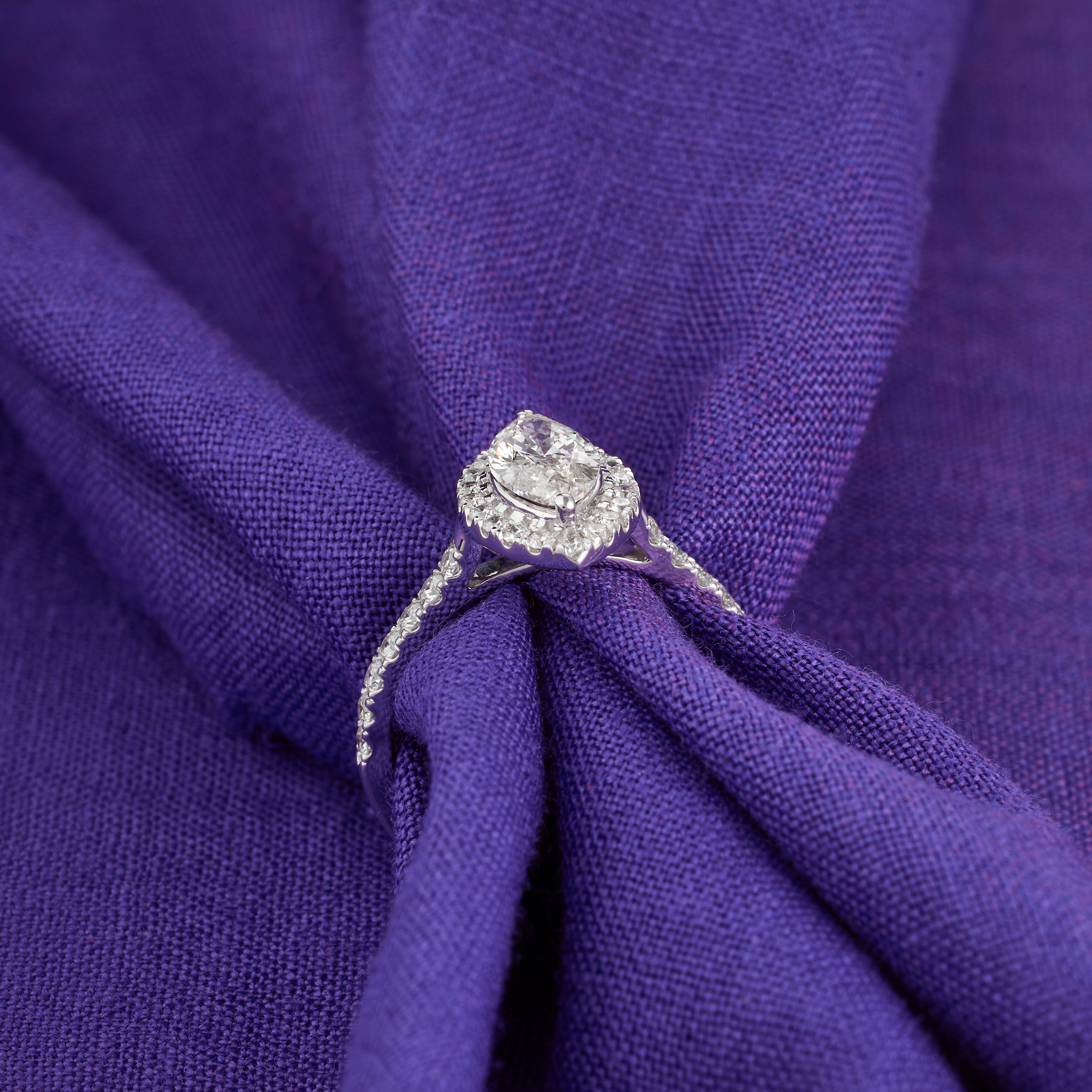 Marquise cut Halo Engagement Ring | Marquise Lab Diamond Pave Ring | 3.00-6.00CT, D/E Certified | Gold, Platinum Wedding Ring for her