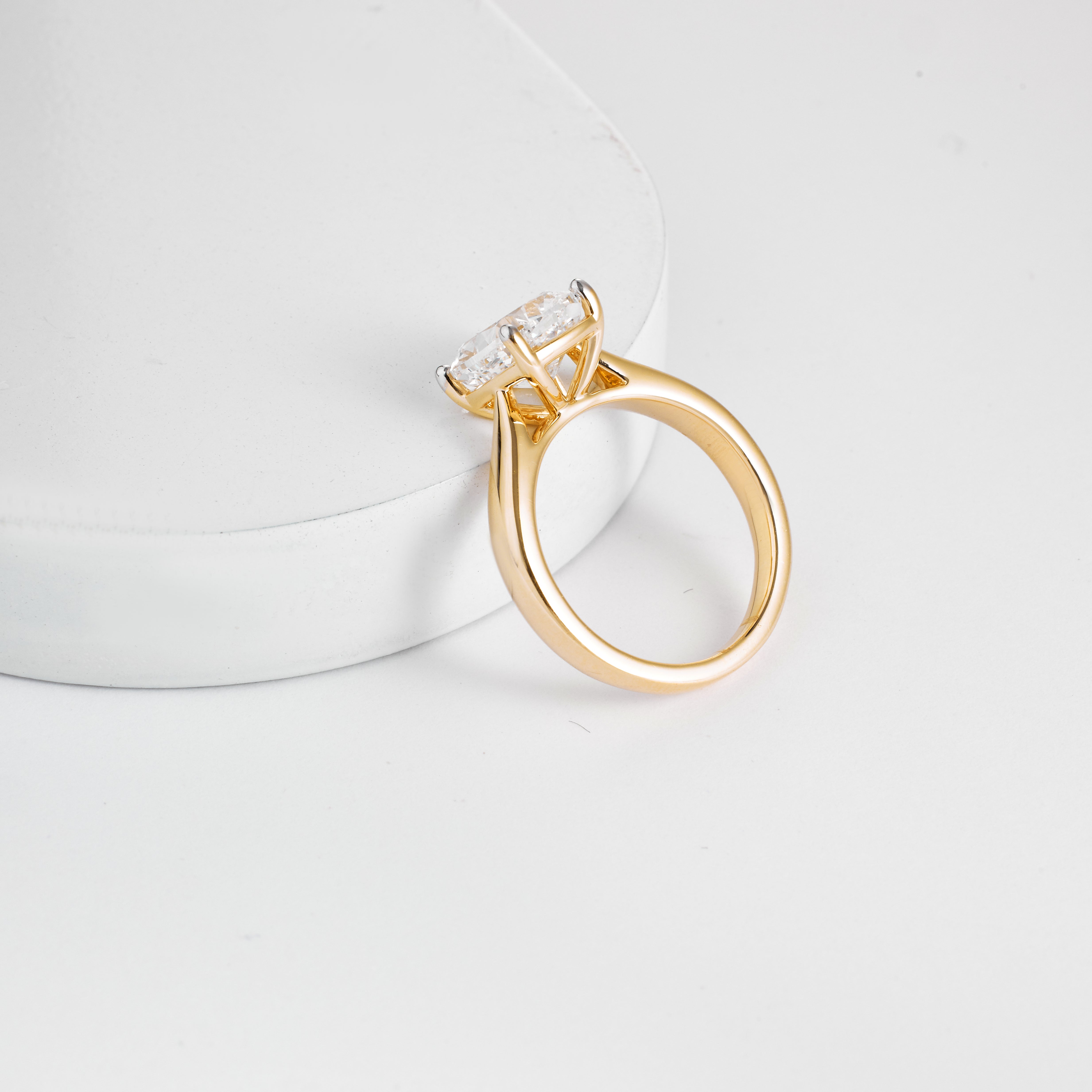 Pear Cut Lab Grown Diamond | Pear Bezel Set Engagement Ring | D/E VVS-VS1 | Pear Bezel Set Solitaire Ring | Certified Diamond Ring