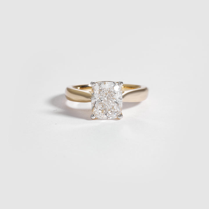 3.50 CT Elongated Cushion Lab Grown Diamond Engagement Ring | Cushion Cut Solitaire Ring | D/E VVS-VS1 | Wedding Band Forever Ring For her