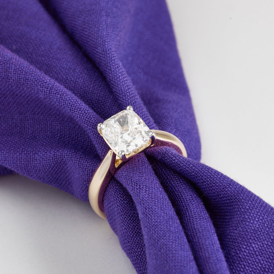 3.50 CT Elongated Cushion Lab Grown Diamond Engagement Ring | Cushion Cut Solitaire Ring | D/E VVS-VS1 | Wedding Band Forever Ring For her