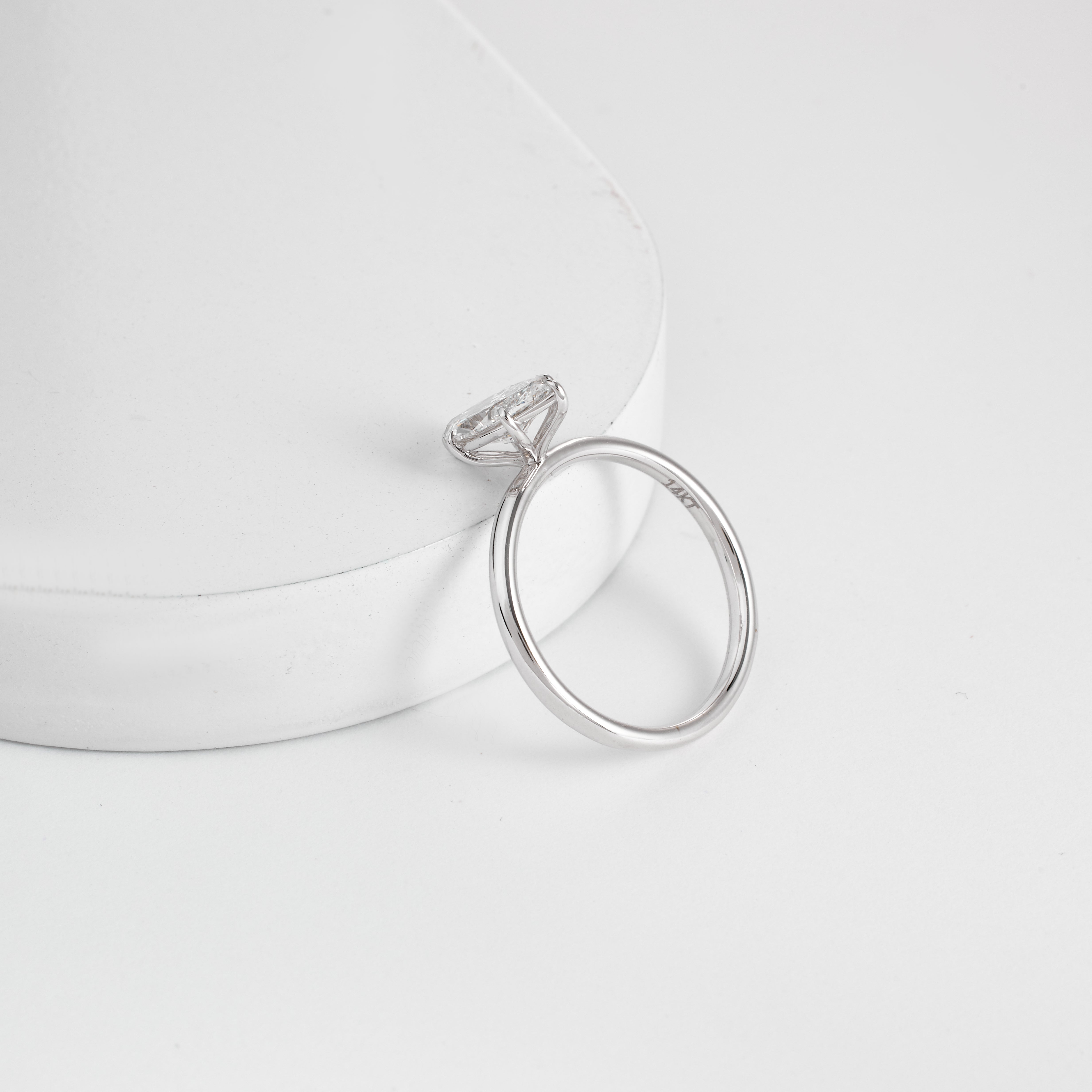 Marquise Cut Lab Grown Diamond Engagement Ring | Marquise Cut Solitaire Ring | D/E VVS GIA Certified 1.00-5.00 CT Diamond Ring Proposal Ring