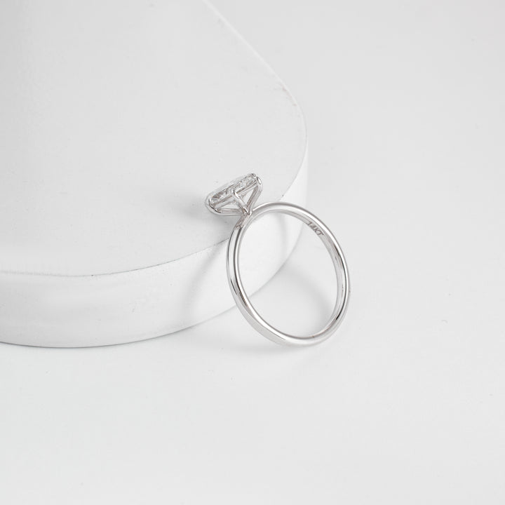 Marquise Cut Lab Grown Diamond Engagement Ring | Marquise Cut Solitaire Ring | D/E VVS GIA Certified 1.00-5.00 CT Diamond Ring Proposal Ring