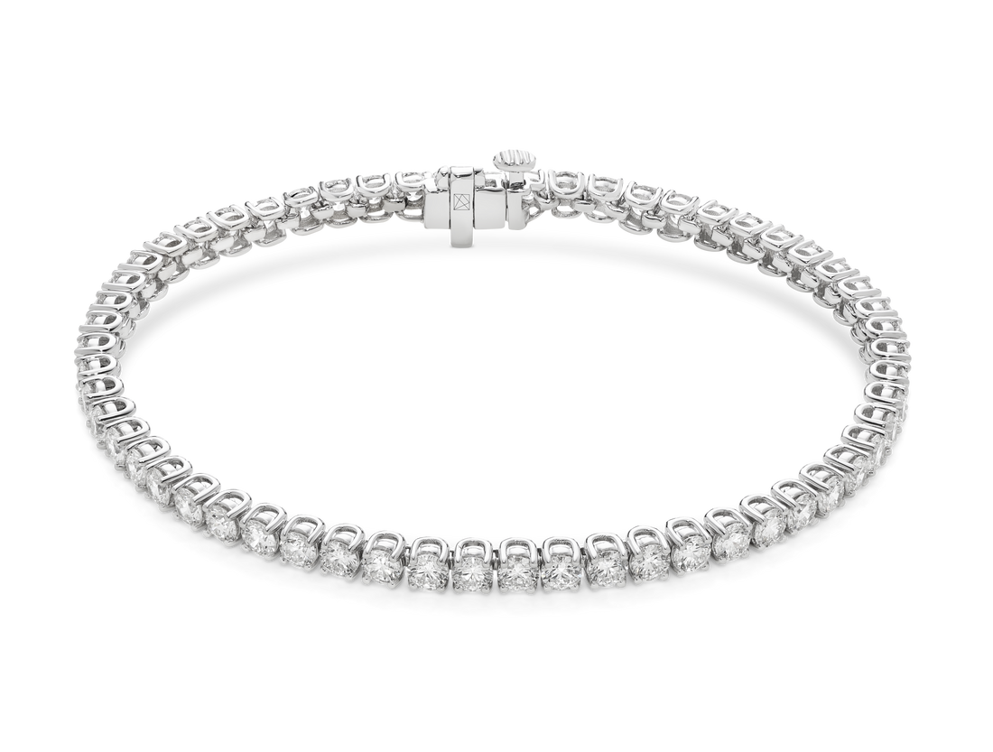 Lab-Grown Diamond Small Tennis Bracelet - E/F color, 6.5" length | White